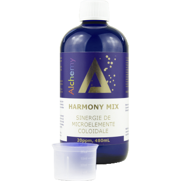 Sinergie de argint, magneziu si cupru coloidal Harmony Mix 20ppm, 480ml, Alchemy