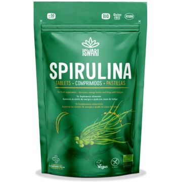 Spirulina bio sub forma de tablete, 200 tablete, Iswari