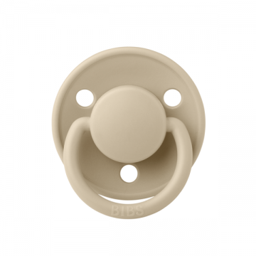 Suzeta cu tetina rotunda pentru +6 luni De Lux Vanilla, 1 bucata, Bibs