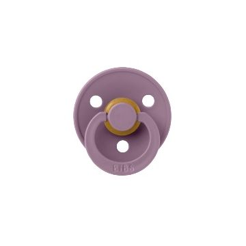 Suzeta din latex cu tetina anatomica 0 luni+ Colour Mauve, 1 bucata, Bibs