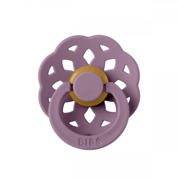 Suzeta din latex cu tetina rotunda 0 luni+ Boheme Mauve, 1 bucata, Bibs