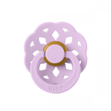 Suzeta din latex cu tetina rotunda pentru +6 luni Boheme Violet Sky, 1 bucata, Bibs