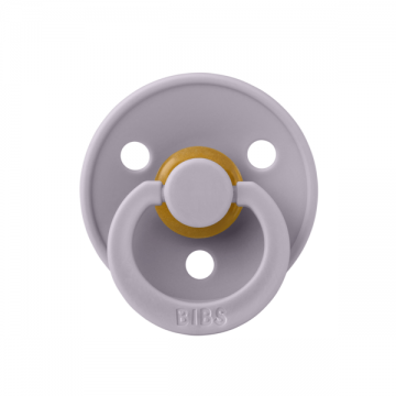 Suzeta din latex cu tetina simetrica 0 luni+ Colour Fossil Grey, 1 bucata, Bibs