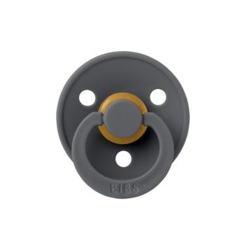 Suzeta din latex cu tetina simetrica 0 luni+ Colour Iron, 1 bucata, Bibs