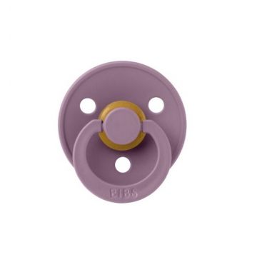 Suzeta din latex cu tetina simetrica 0 luni+ Colour Mauve, 1 bucata, Bibs