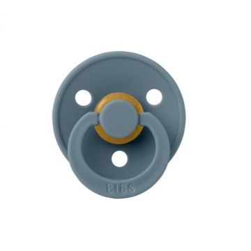 Suzeta din latex cu tetina simetrica 0 luni+ Colour Petrol, 1 bucata, Bibs