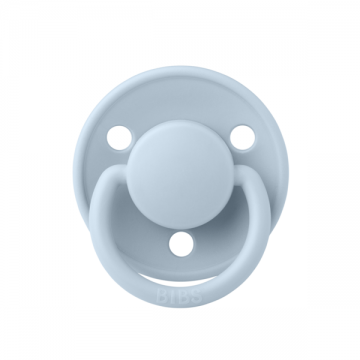 Suzeta din silicon cu tetina rotunda marime universala (0-3 ani) De Lux Baby Blue