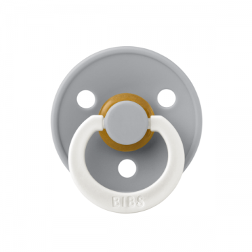 Suzeta fosforescenta din latex cu tetina rotunda 18 luni+ Color Glow, 1 bucata, Bibs