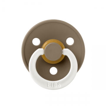 Suzeta fosforescenta din latex cu tetina rotunda pentru +0 luni Colour Glow Dark Oak, 1 bucata, Bibs