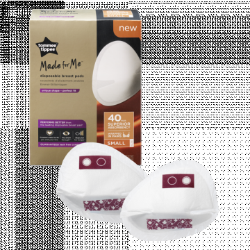 Tampoane de unica folosinta pentru sani marimea S Made for Me, 40 bucati, Tommee Tippee