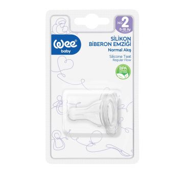 Tetina din silicon rotunda nr.2, 1 bucata, Wee Baby