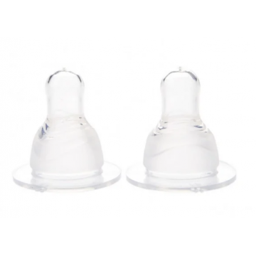 Tetina din silicon super fin 6 luni+ Baby, 2 bucati, Minut