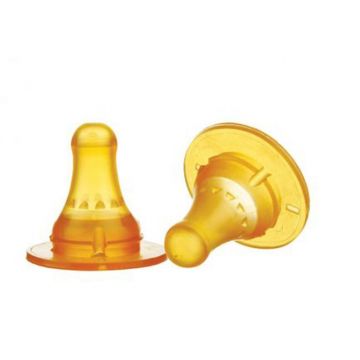Tetina latex 6 luni+ Baby, 2 bucati, Minut