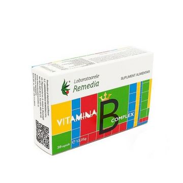 Vitamina B complex, 30 capsule, Laboratoarele Remedia