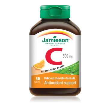 Vitamina C 500mg, 30 tablete masticabile, Jamieson