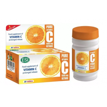 Vitamina C Pura 1000mg Retard, 30 capsule, Esi Spa