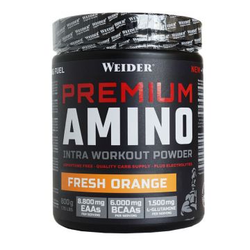 Aminoacizi pulbere cu aroma de Fresh Orange Premium Amino Powder, 800g, Weider