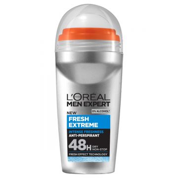 Antiperspirant roll-on Fresh Extreme, 50ml, L'oreal Men Expert