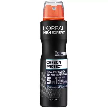 Antiperspirant spray Carbon Protect, 150ml, L'oreal Men Expert