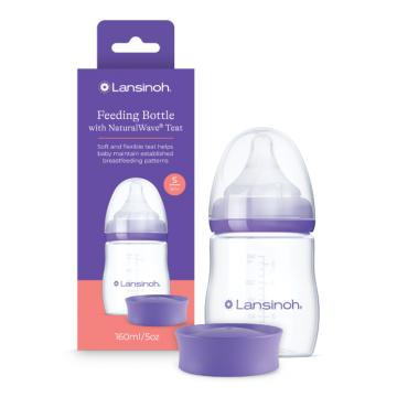 Biberon cu tetina Naturalwave, 160ml, Lansinoh