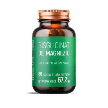 Bisglicinat de magneziu, 60 comprimate, Laboratoarele Remedia