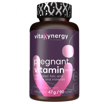 Complex de vitamine pentru femei insarcinate, 90 tablete, Vitaxynergy