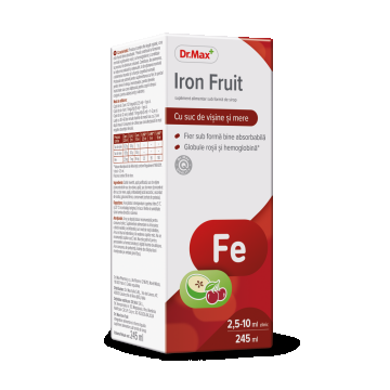 Dr. Max Sirop Iron Fruit, 245ml