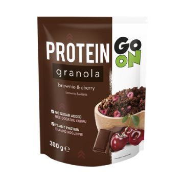 Granola proteica cu ciocolata si cirese Go On, 300g, Sante