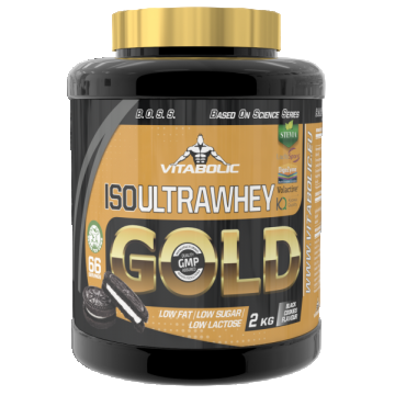 ISO UltraWhey Gold cu aroma Black Cookies, 2kg, Vitabolic