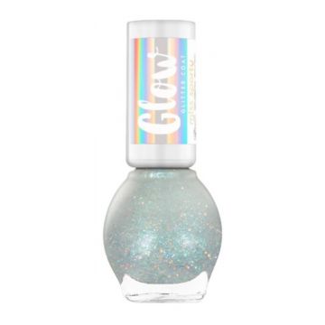 Lac de unghii Glow Glitter 020 Boreal Lights, 7ml, Miss Sporty