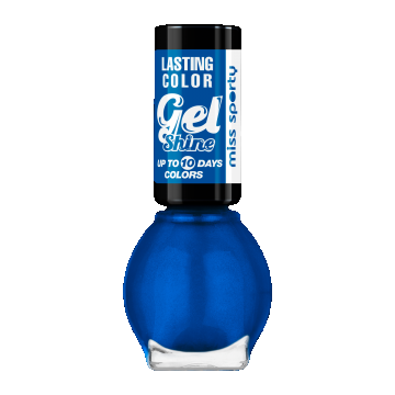 Lac de unghii Lasting Color 510 Atomic Blue, 7ml, Miss Sporty