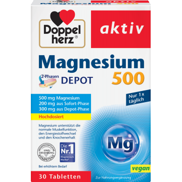 Magneziu 500mg, 30 comprimate, Doppelherz