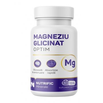 Magneziu Glicinat Optim, 60 capsule, Nutrific