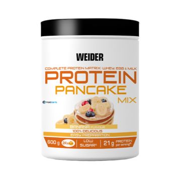 Mix clatite proteice cu aroma de Banana Protein Pancake, 600g, Weider
