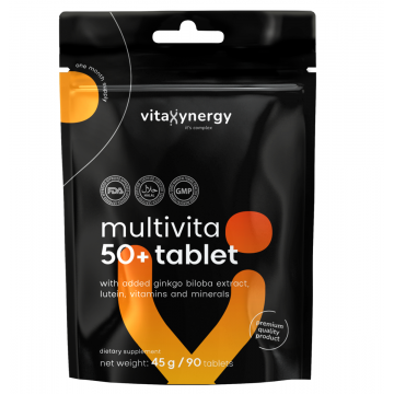 Multivitamine pentru adulti 50+, 90 tablete, Vitaxynergy