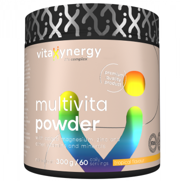 Multivitamine pudra cu aroma tropicala, 300g, Vitaxynergy