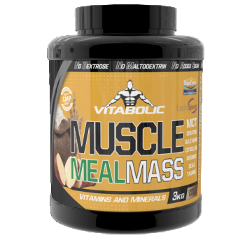 Muscle Meal Mass cu aroma de ciocolata, 3kg, Vitabolic