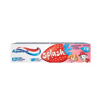 Pasta de dinti pentru copii Splash 3-8 ani, 50ml, Aquafresh