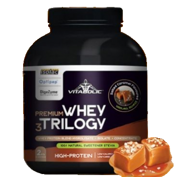 Premium Whey Trilogy Salted Caramel, 2kg, Vitabolic