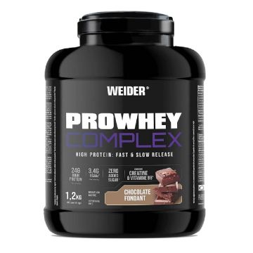 Pudra proteica Pro Whey Complex cu aroma de Chocolate Fondant, 1.2kg, Weider