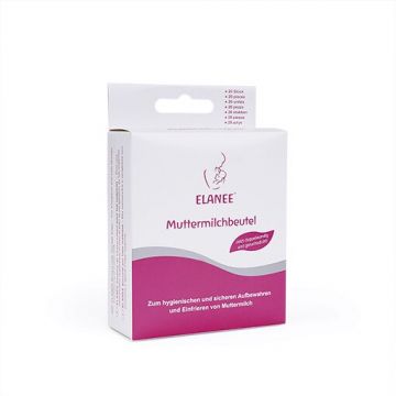 Pungi pentru depozitarea laptelui matern Elanee, 180ml x 20 bucati, Grunspecht