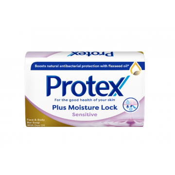 Sapun solid antibacterian Plus Moisture Lock Sensitive, 90g, Protex