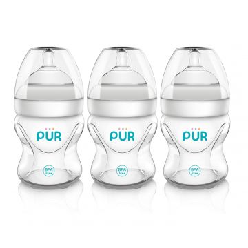 Set Biberoane cu gura larga Advanced Plus, 3x150ml, PUR