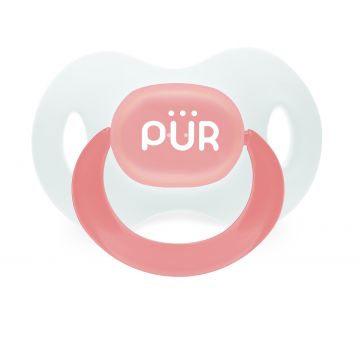 Suzeta ortodontica din silicon 0-3 luni portocaliu, 1 bucata, PUR