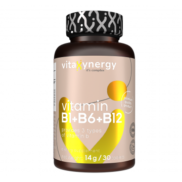 Vitamina B1+B6+B12, 30 tablete, Vitaxynergy