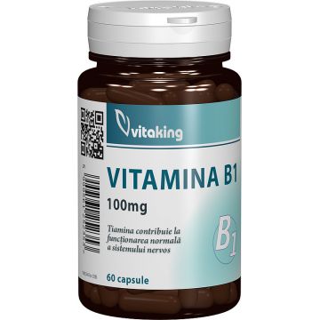 Vitamina B1 Tiamina 100mg, 60 capsule, Vitaking