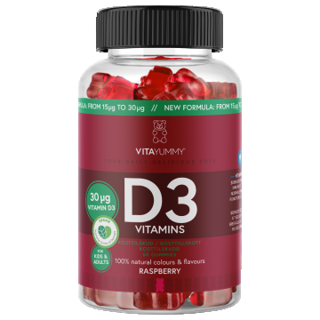 Vitamina D3 ursuleti gumati vegani, 60 jeleuri, Vitayummy