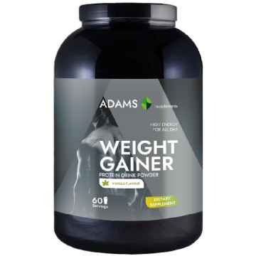 Weight Gainer cu aroma de vanilie, 3000g, Adams Vision
