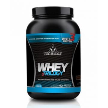 Whey Trilogy Standard cu aroma de Capsuni, 900g, Vitabolic