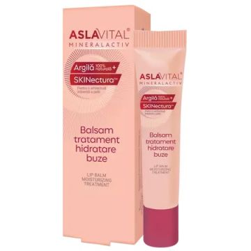 Balsam tratament pentru hidratarea buzelor MineralActiv, 15ml, Aslavital